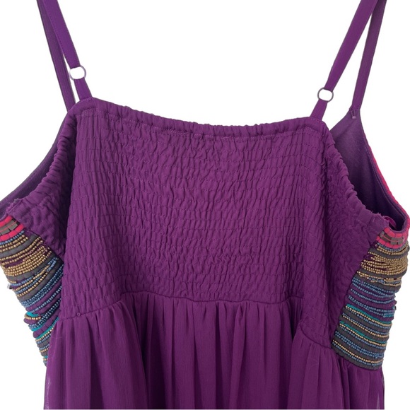 Michel Studio Collection: Formal Beaded Flowy Maxi Dress - Picture 9 of 15